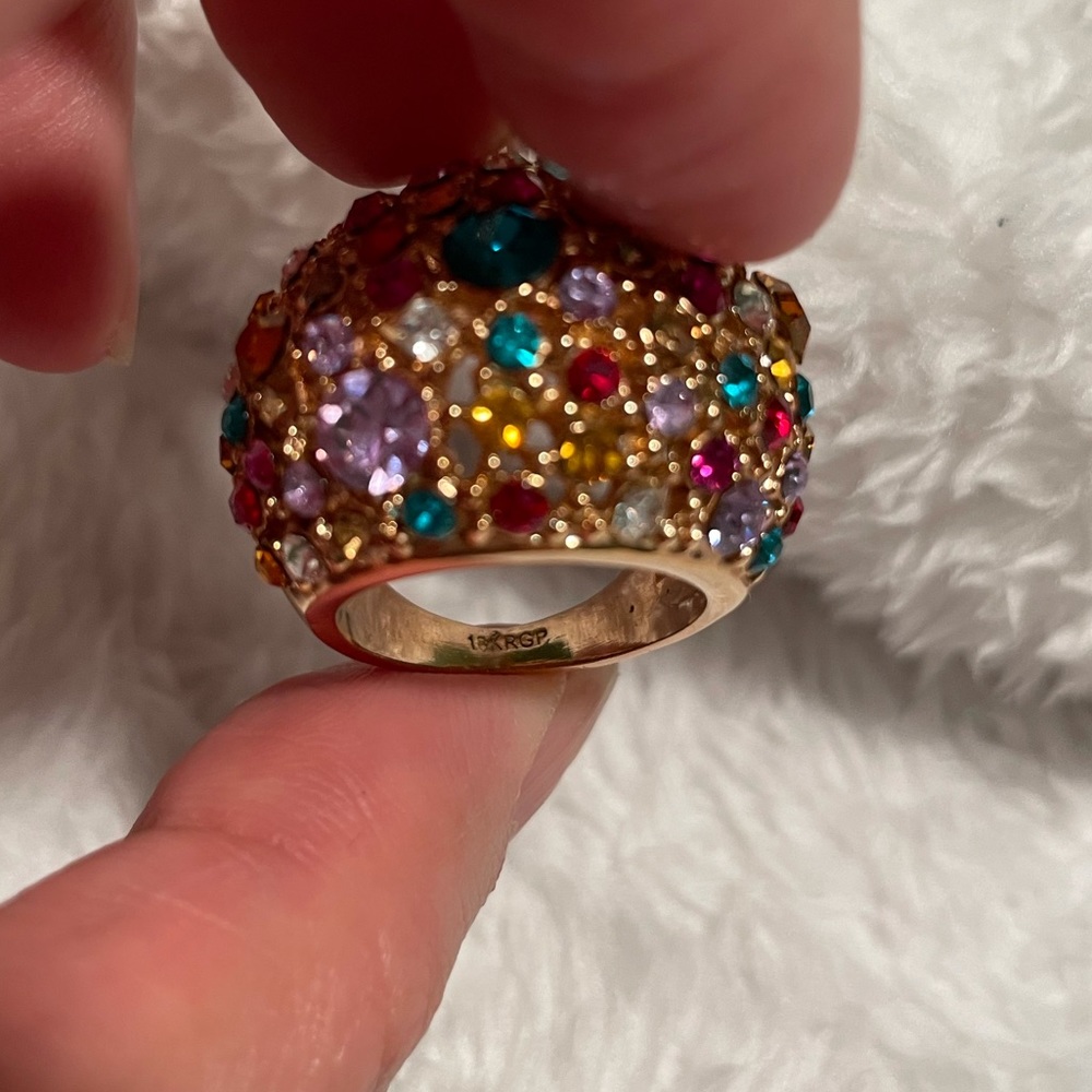 18K RGP Multicolor Fashion Ring - Picture 4 of 9